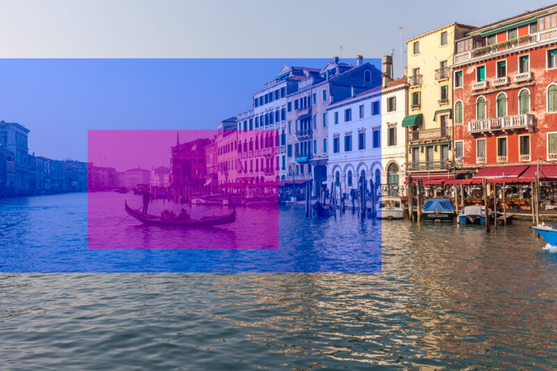 Dies ist ein 21 Megapixel Foto aus einer EOS 5D Mark II. Das rote Rechteck hat eine Auflösung von 1920 x 1200 Pixeln. Das Blaue Rechteck eine Auflösung von 3820 x 2160 Pixeln in einer 100% Ansicht. Große Bildschirmauflösung