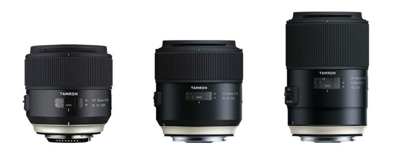 Tamron SP Serie - SP 35mm F/1.8 Di VC USD, SP 85mm F/1.8 Di VC USD, SP 90mm F/2.8 Di MACRO 1:1 VC USD - Tramrons neue SP Objektive Tamron SP Serie - SP 35mm F/1.8 Di VC USD, SP 85mm F/1.8 Di VC USD, SP 90mm F/2.8 Di MACRO 1:1 VC USD - Tramrons neue SP Objektive