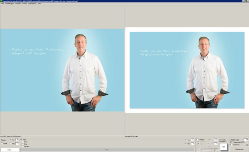 FrameFun - Software für digitale Rahmen und Wasserzeichen FrameFun - Software für digitale Rahmen und Wasserzeichen