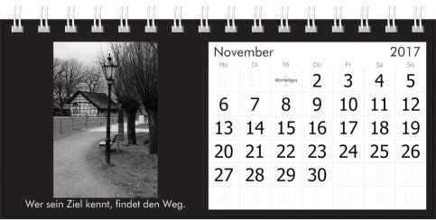 Kalender für den guten Zweck. Mit Wegen durch das Jahr - *fotowissen