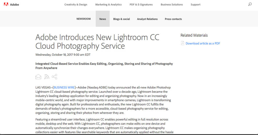 Upgrade Lightroom Ist Tot Zukunftig Keine Lightroom