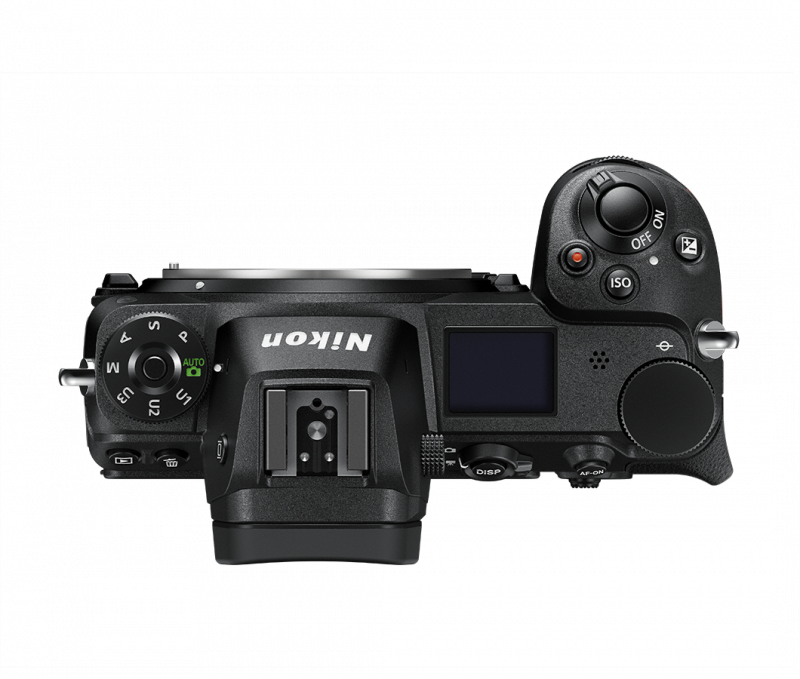 Nikon Z7 von oben, das Belichtungswahlrad zielt eindeutig auf den Profi oder Fotoamateur, nicht auf den Einsteiger Nikon Z7 von oben, das Belichtungswahlrad zielt eindeutig auf den Profi oder Fotoamateur, nicht auf den Einsteiger