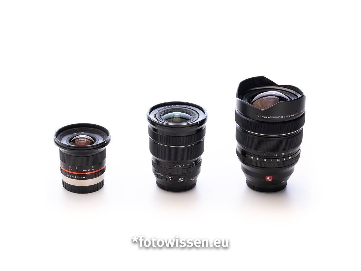 Samyang 12mm F2, Fujifilm XF 10-24mm F4, Fujifilm XF 8-16mm F2.8 Samyang 12mm F2, Fujifilm XF 10-24mm F4, Fujifilm XF 8-16mm F2.8