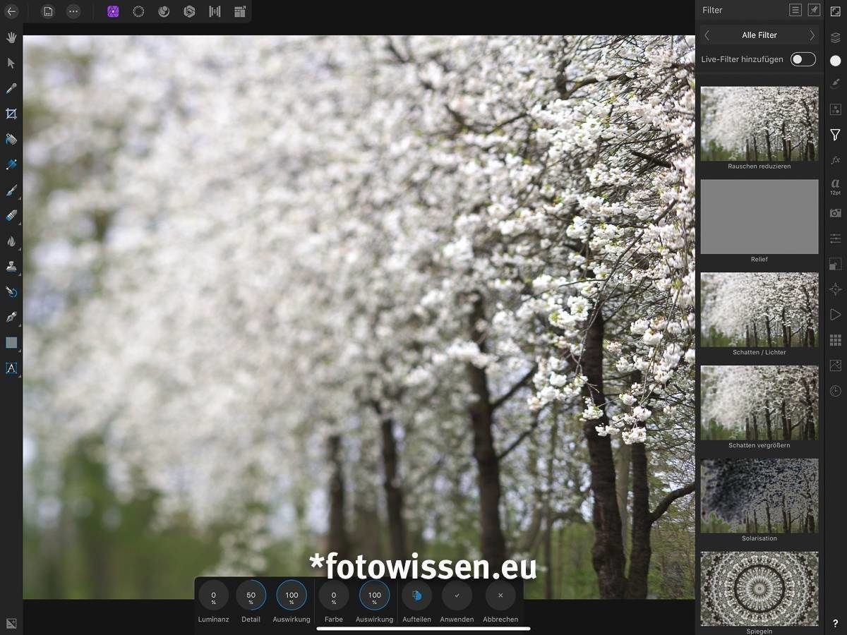 Affinity Photo auf dem iPad Affinity Photo auf dem iPad