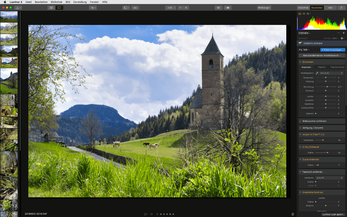 Luminar 3 Bearbeiten Modul Luminar 3 Bearbeiten Modul