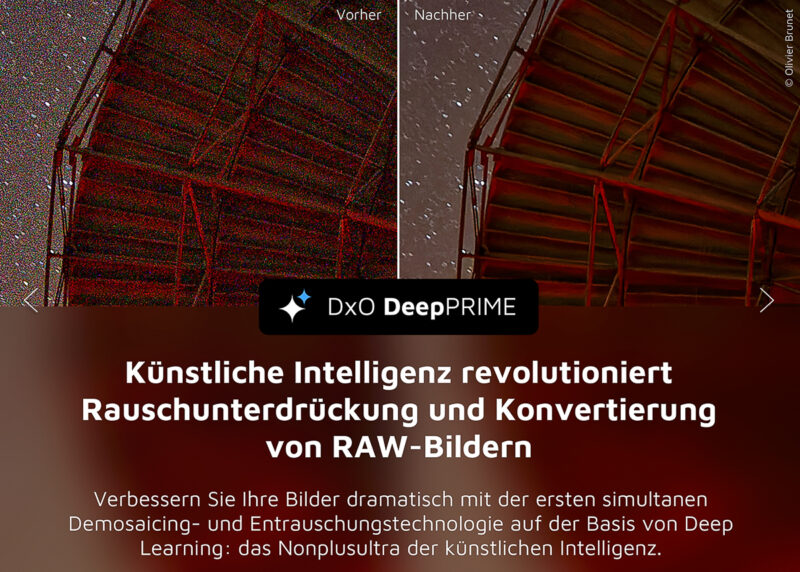 DxO DeepPrime mit Hilfe Künstlicher Intelligenz entwickelte RAW-Fotos DxO DeepPrime mit Hilfe Künstlicher Intelligenz entwickelte RAW-Fotos