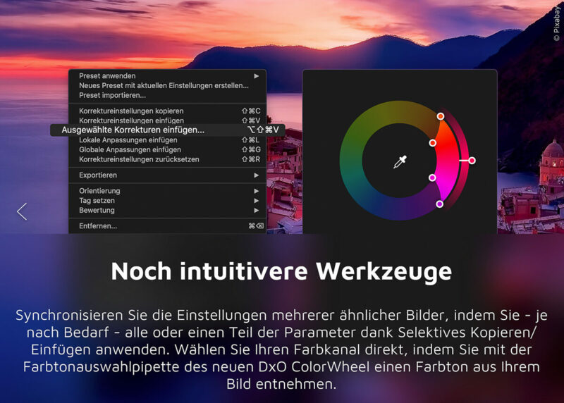 DxO Synchronisierung der Bearbeitung DxO Synchronisierung der Bearbeitung