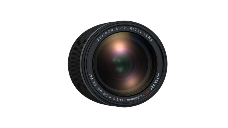 Telezoom Objektiv Fujifilm FUJINON XF70-300mmF4-5.6 R LM OIS WR von vorne Telezoom Objektiv Fujifilm FUJINON XF70-300mmF4-5.6 R LM OIS WR von vorne