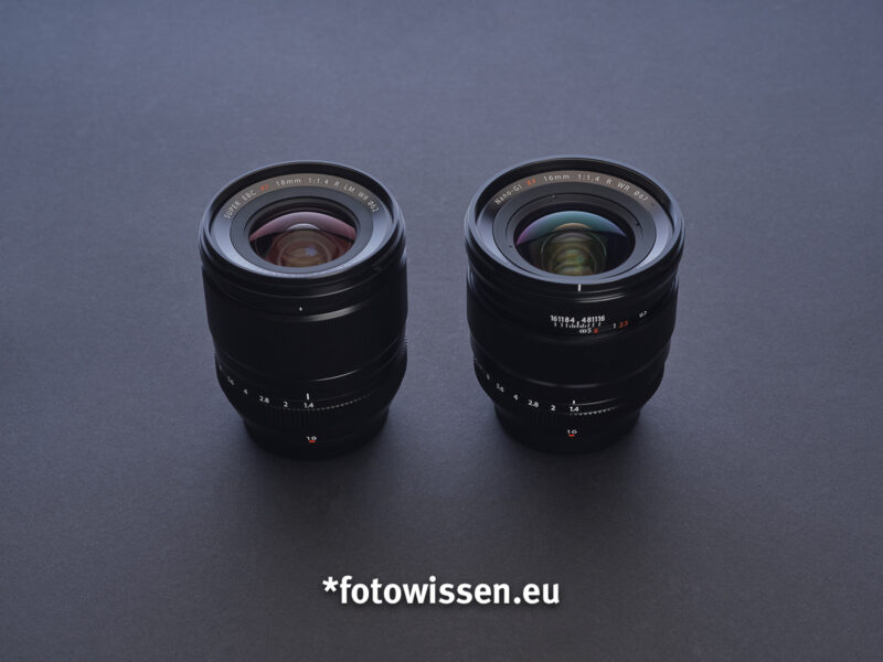 Vergleich Fujifilm XF 18mm F1.4 mit Fujifilm XF 16mm F1.4