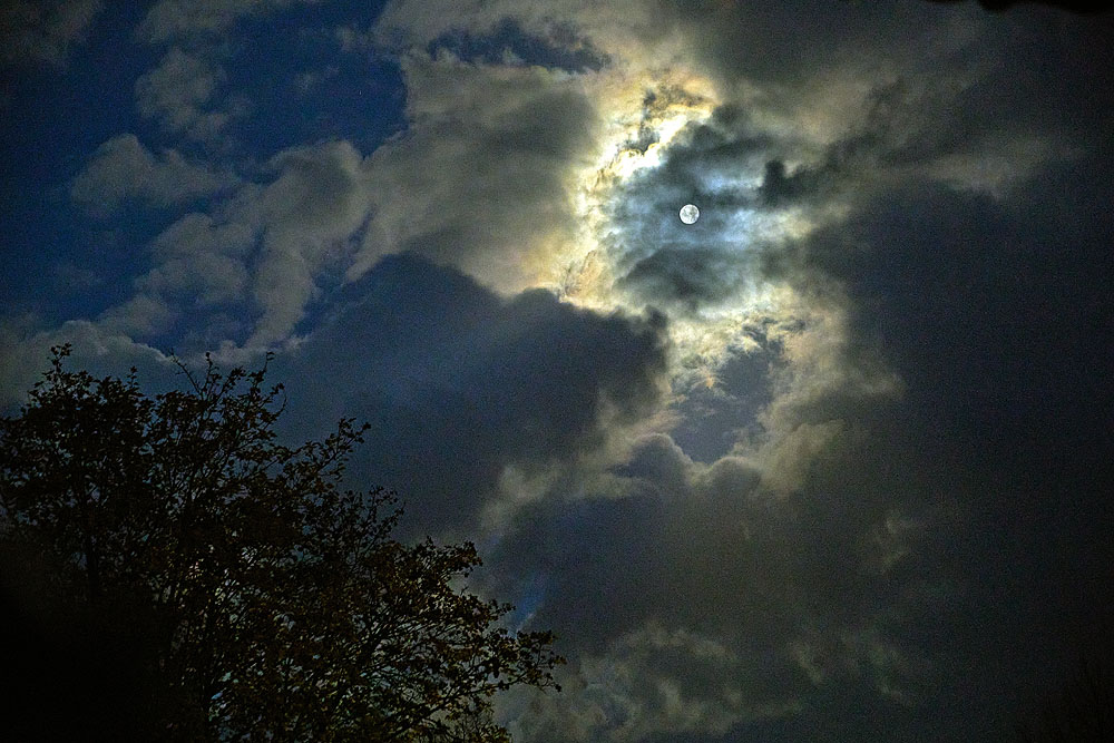 Vollmond mit AUTO Vollmond mit AUTO