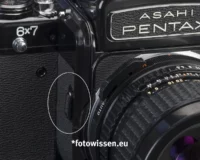 Asahi Pentax 6x7 mit MLU (Mirror Lock-Up)