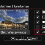 Canon R5 Mark II Auswahl Bildschirm Informationen 2