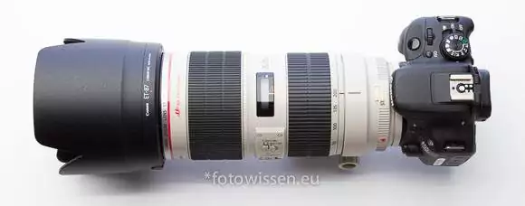 EOS 100D mit 70-200 f2.8 Zoomobjektiv