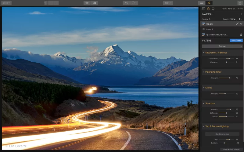 Luminar 2018 kann auch mit Ebenen arbeiten
