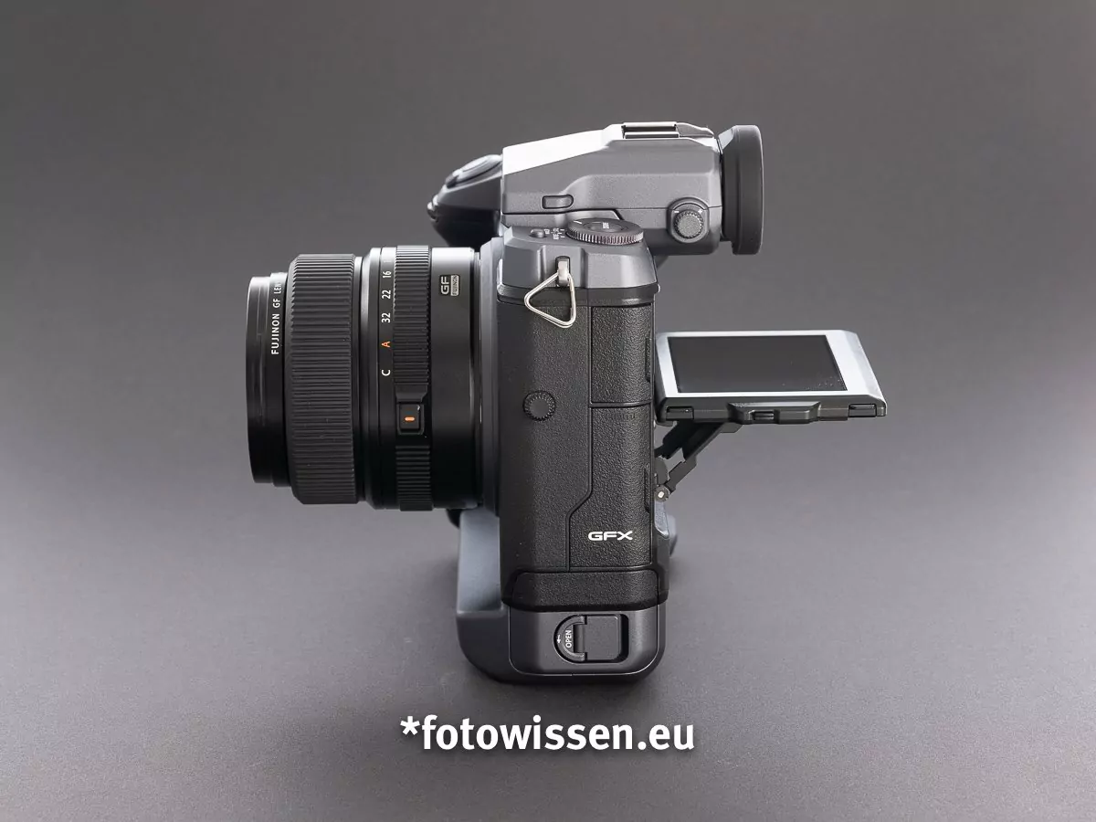 Test Fujifilm GFX 100 - Klappdisplay mit Touchfunktion