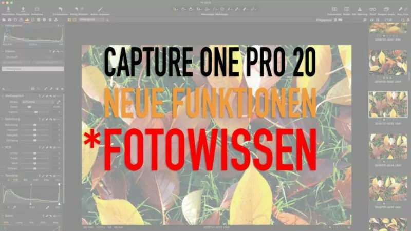 Capture One Pro 20 - Neue Version - Neue Funktionen - Upgrade?