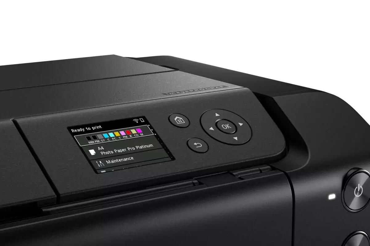 Canon imagePrograf Pro-300 Farbdisplay