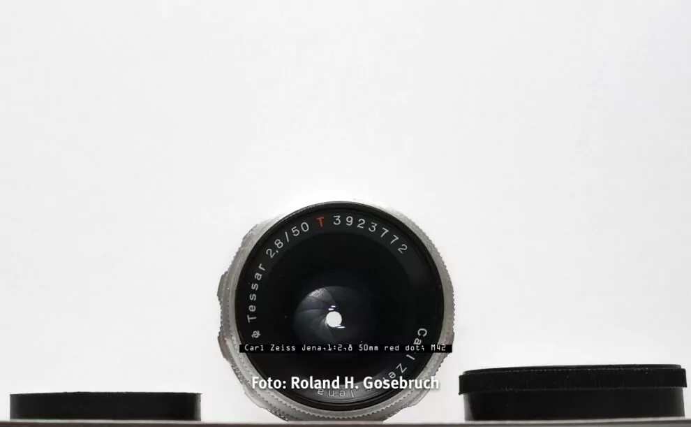 Carl Zeiss Jena,1:2,8 50mm red dot; M42
