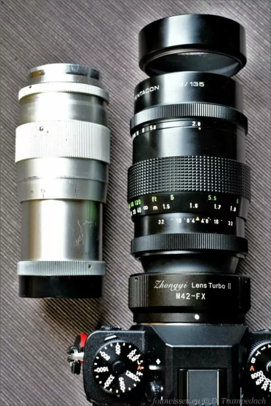 Naturfotografie mit analogen Objektiven: PENTACON 2,8/135 vs. STEINHEIL-München 4,5/135.