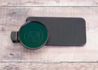 Smartphone ICM Fotografie. ND-Filter / Graufilter mit Clip. Der Graufilter könnte kleiner sein, aber ich hatte nur einen großen mit Step-Up-Ring zur Verfügung.